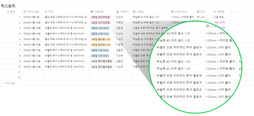 스트링 히스토리