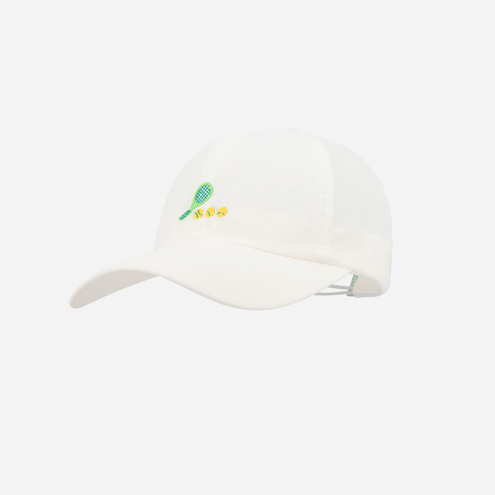 [파트너 스페이스] 게임셋매치 라켓자수 테니스캡_화이트