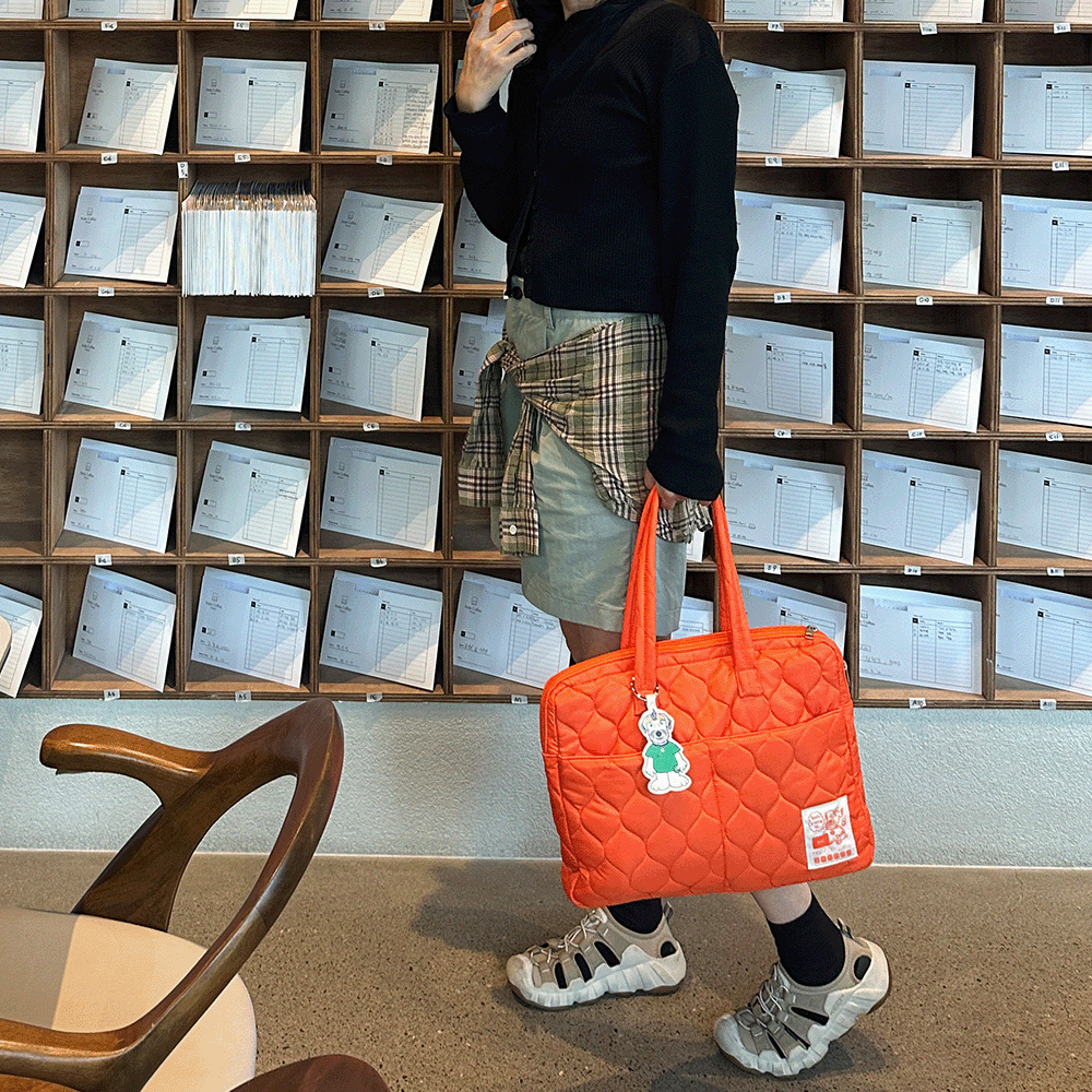 [파트너 스페이스] Daily Puff Bag 워크 퍼프백 (Radal Orange)