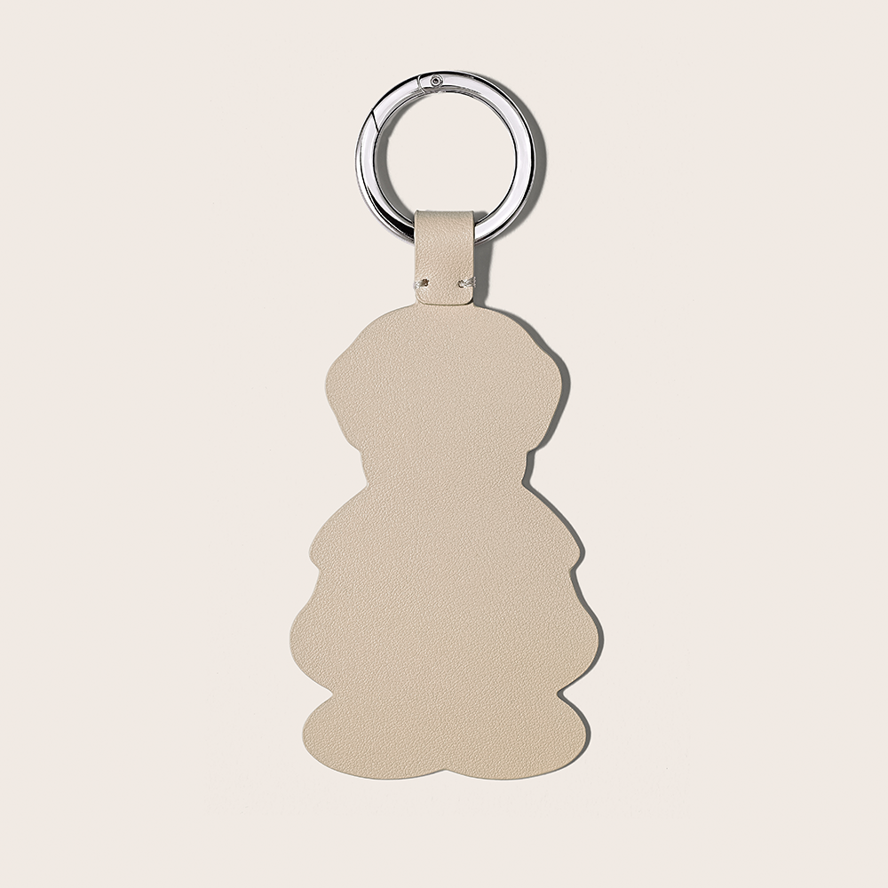 [파트너 스페이스] Tennis Dog Keyring  테니스 도그 가죽 키링 (Jud Sky)