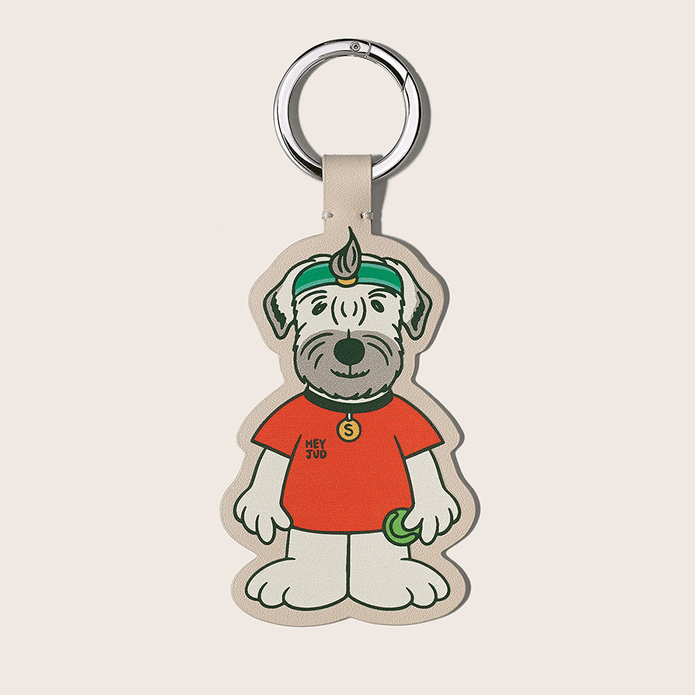[파트너 스페이스] Tennis Dog Keyring  테니스 도그 가죽 키링 (Radal Orange)