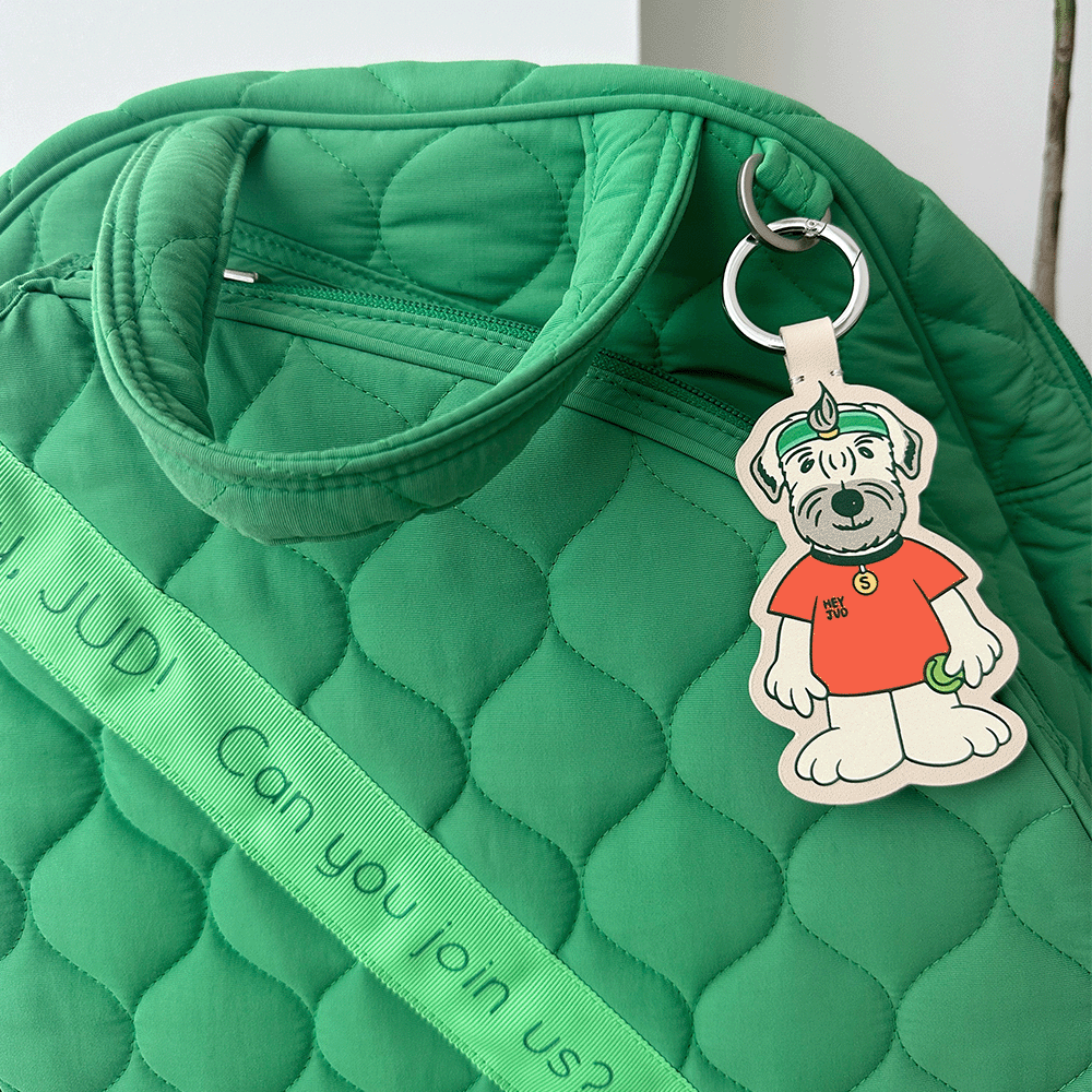 [파트너 스페이스] Tennis Dog Keyring  테니스 도그 가죽 키링 (Radal Orange)