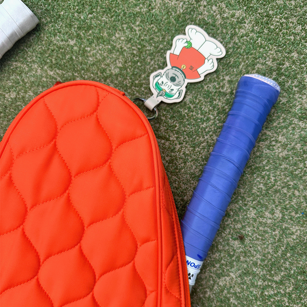 [파트너 스페이스] Tennis Dog Keyring  테니스 도그 가죽 키링 (Radal Orange)