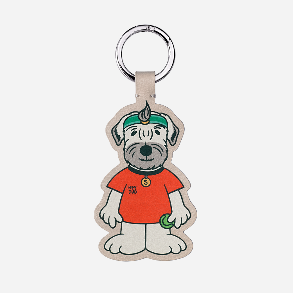 [파트너 스페이스] Tennis Dog Keyring  테니스 도그 가죽 키링 (Radal Orange)